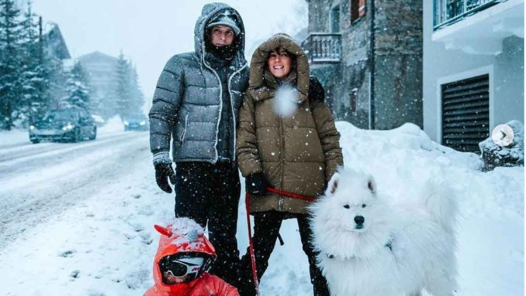 Alizée found the most stylish ski suit in the world for Maggy, her youngest