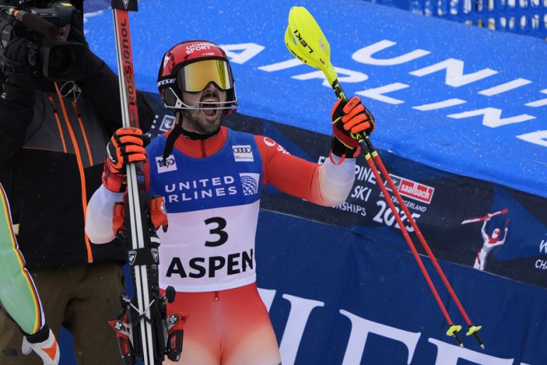 Alpine Skiing World Cup |  Meillard rewarded in Aspen in slalom, Noël cracks in the second round