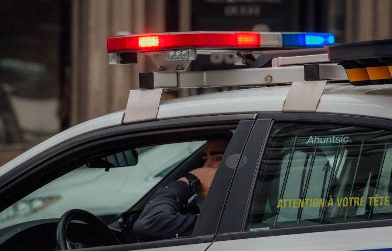 An arrest during the demonstration against police brutality