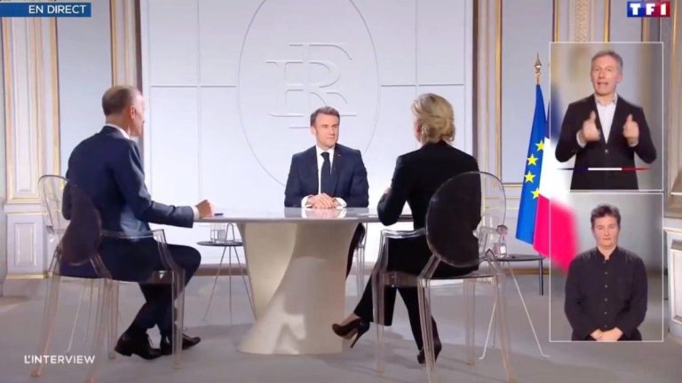 “Are you ruling out getting up?”, very tense exchange between Anne-Sophie Lapix and Emmanuel Macron on the news