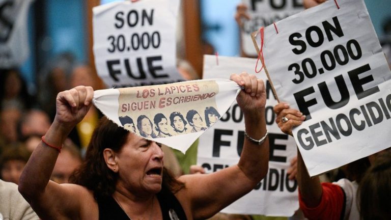 Argentina sentences ten people to life imprisonment for crimes against humanity during the dictatorship