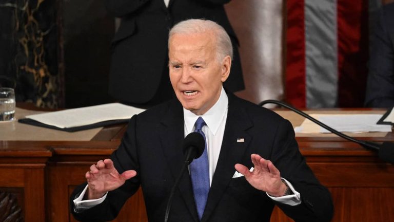 Biden launches frontal attack on Trump in State of the Union address