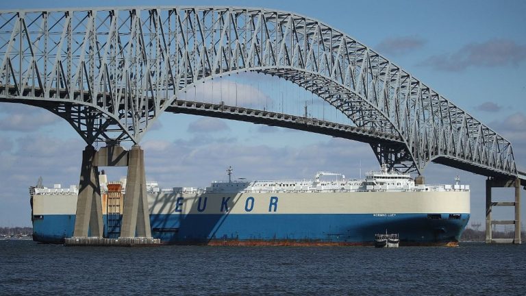 Bridge collapses in US city of Baltimore after being hit by ship