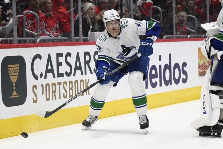 Canadian — Canucks |  Noah Juulsen hung on