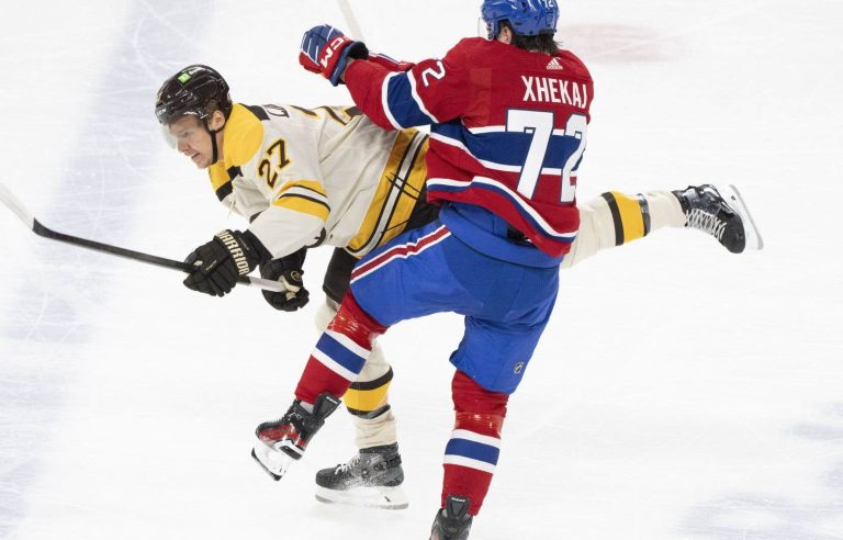 DeBrusk scores in overtime and the Bruins beat the Canadian 2-1