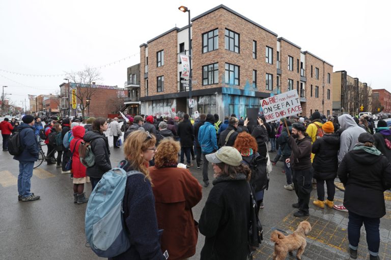 Demonstration against Airbnb in Hochelaga-Maisonneuve