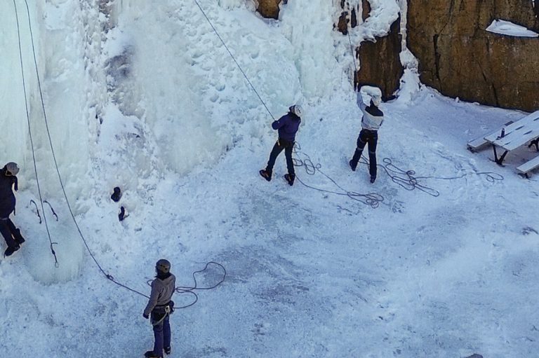 Ice climbing… in the city