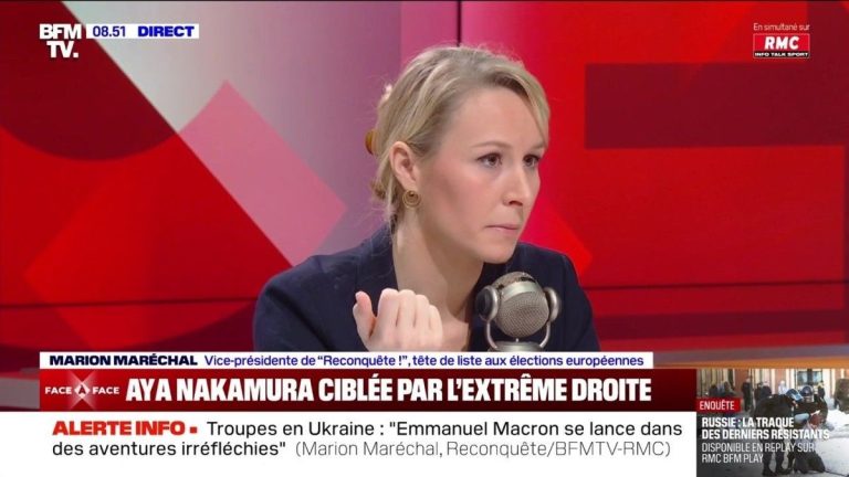 “Is it because she’s black?”, very tense exchange between Apolline de Malherbe and Marion Maréchal Le Pen on the subject of Aya Nakamura