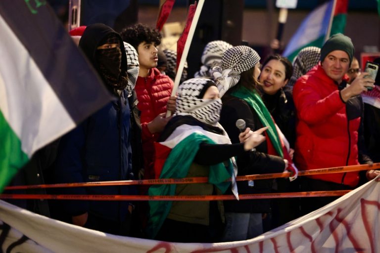 Israel and Hamas at war |  Tense demonstration in Côte-des-Neiges