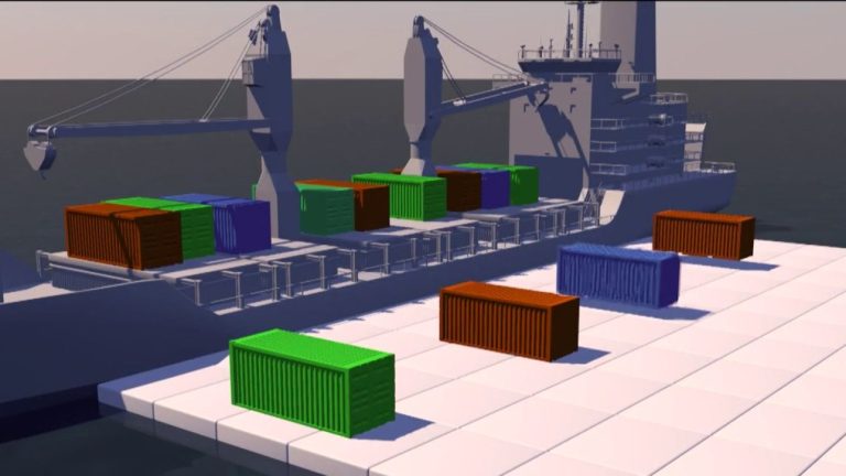 Joe Biden announces the construction of a floating port