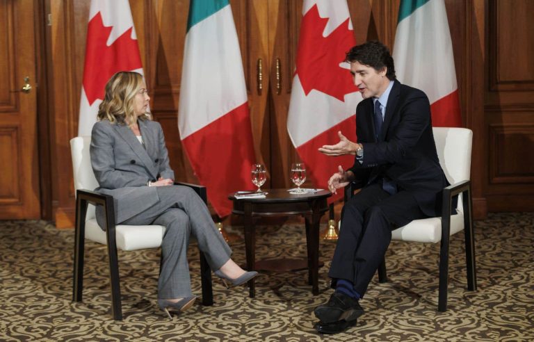 Justin Trudeau met with the Italian Prime Minister in Toronto