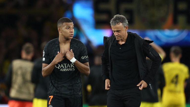 Kylian Mbappé and Luis Enrique exchanged Saturday morning at the club campus