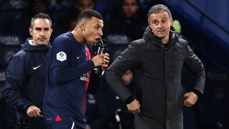 Kylian Mbappé left at half-time in Monaco, a “100% decision” from Luis Enrique