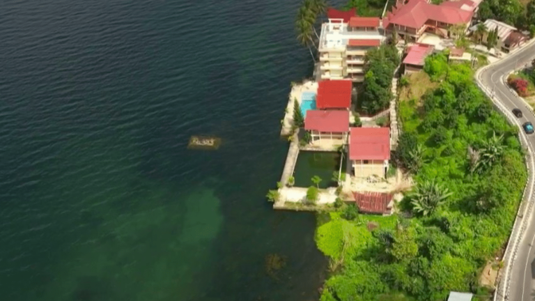 Lake Toba, a natural wonder nestled in the middle of a crater