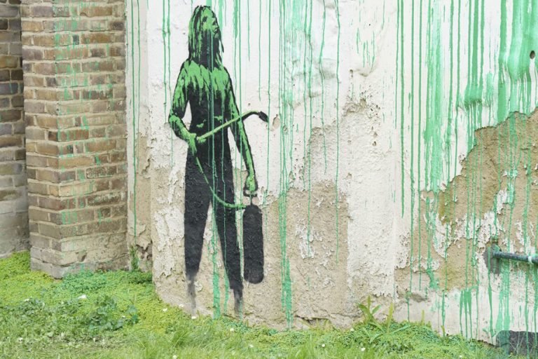 London |  Appearance of a new Bansky mural