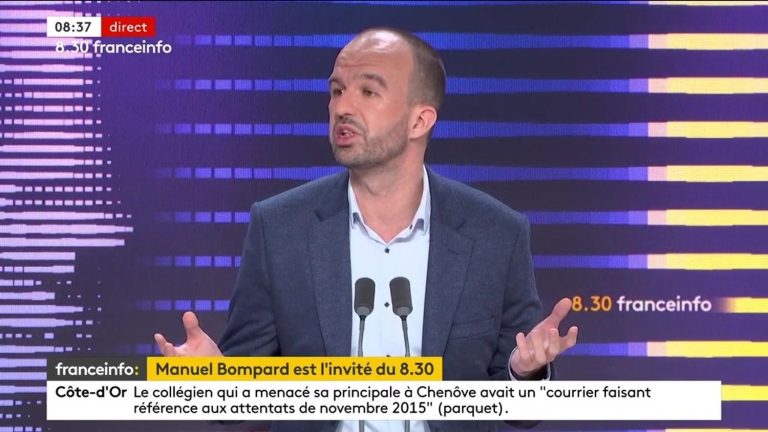 Manuel Bompard is “proud to carry with Rima Hassan, at the heart of the European campaign, this demand” for peace in Gaza