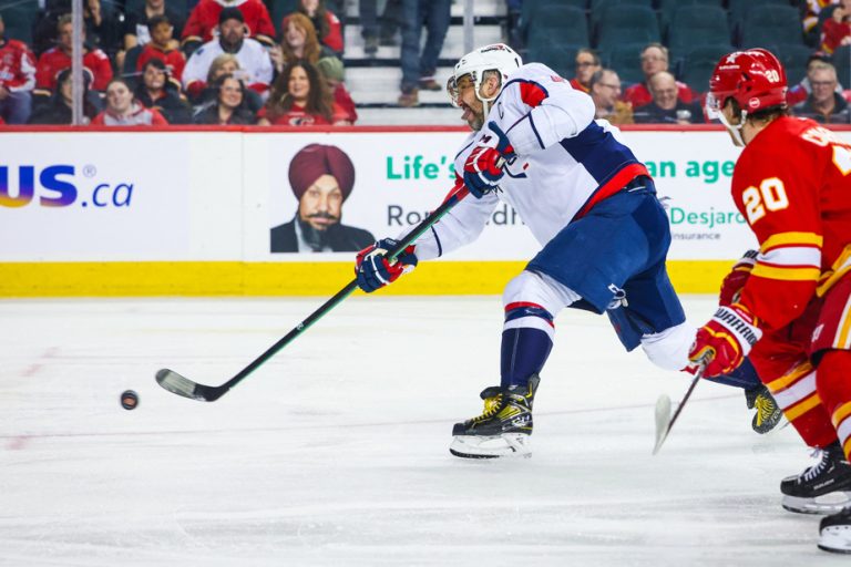 Monday in the NHL |  Ovechkin scores two goals and the Capitals beat the Flames 5-2