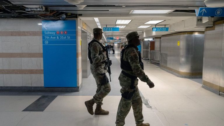 New York State deploys soldiers in the subway after a series of crimes