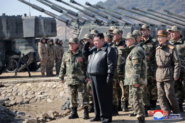 North Korea |  Kim Jong-un oversees artillery drills near border