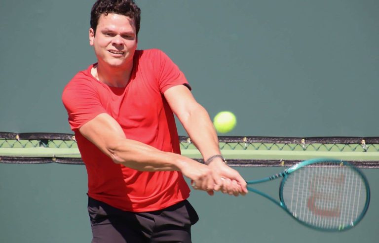 Raonic hopes to be healthy before his match against Nadal in Indian Wells