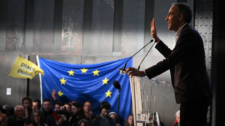 Raphaël Glucksmann, socialist candidate and Place publique, presents himself as the useful vote on the left