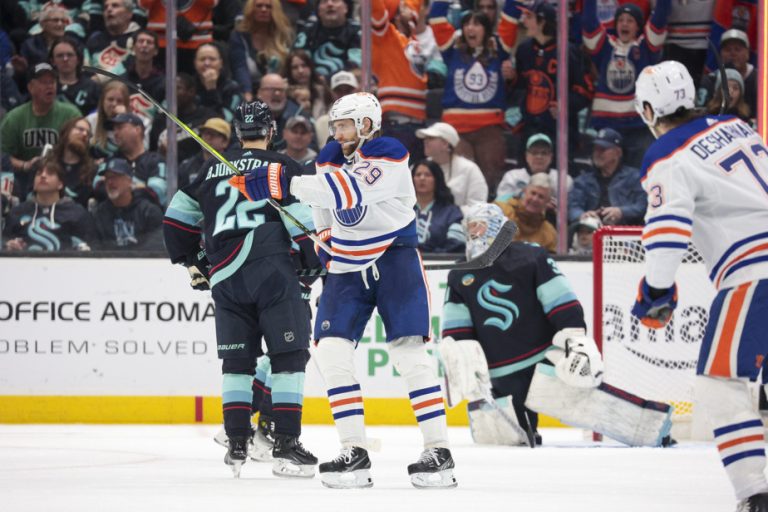 Saturday in the NHL |  Leon Draisaitl scores his 30th goal and the Oilers win 2-1 against the Kraken