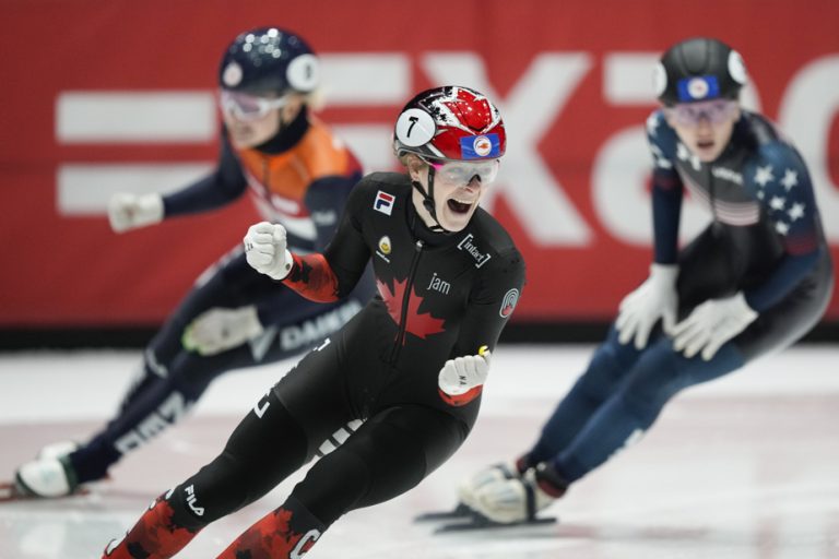 Short track speed skating |  Kim Boutin crowned world champion in the 500 meters