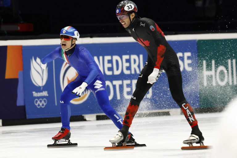 Short Track Speed ​​Skating |  Quebecer William Dandjinou crowned world champion in the 1000m