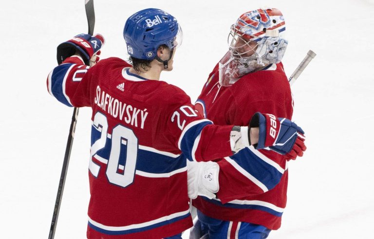 Slafkovsky misses another Canadian drive