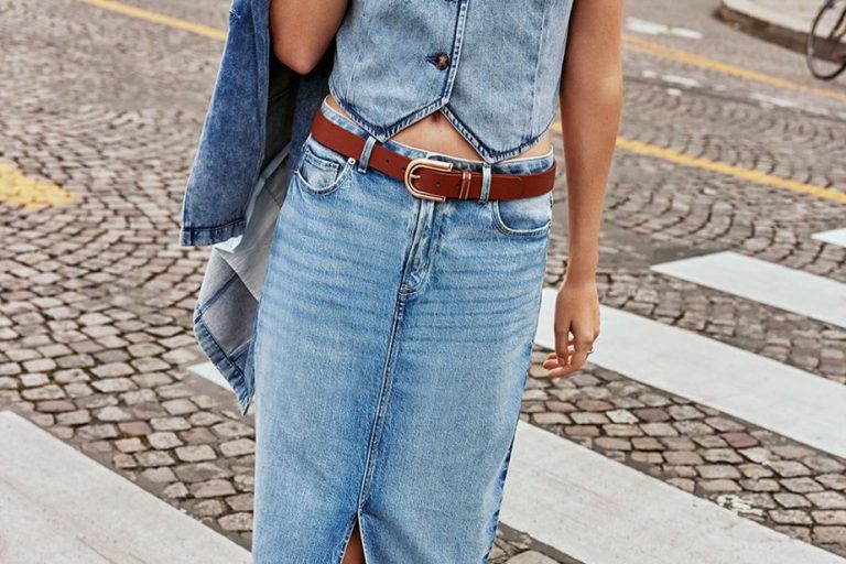 Trend |  The long denim skirt, the spring essential