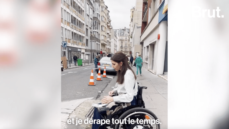 VIDEO.  The difficulty of getting around in a wheelchair, still a reality in Paris