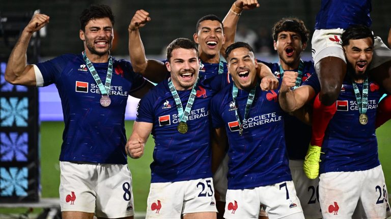 Video Antoine Dupont and the French rugby sevens team win the Los Angeles tournament, a first victory on the world circuit in 19 years