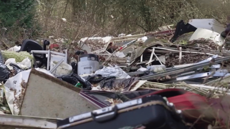 embarrassing wild dumpsites near Olympic sites