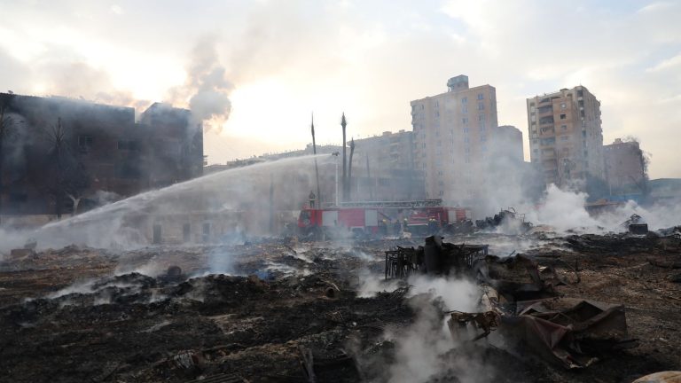 fire devastates one of the oldest film studios in the Arab world