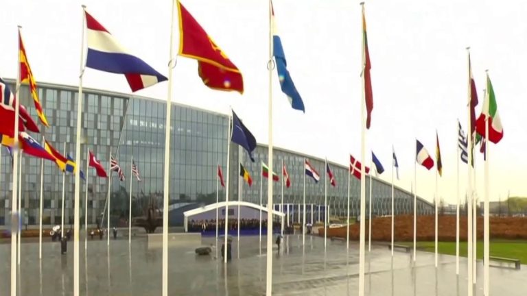 first raising of the Swedish flag in NATO