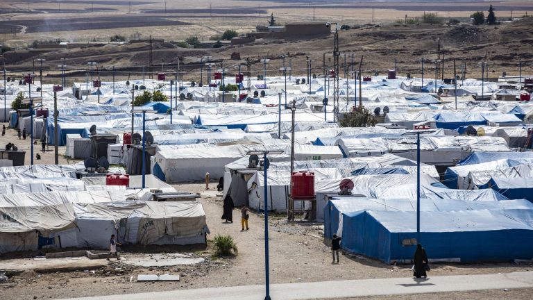 for the first time, grandparents of French children of jihadists were able to visit them in a camp in Syria