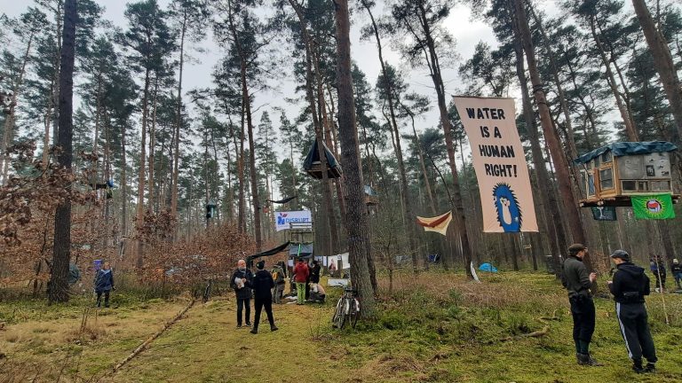 in Germany, a project to expand a Tesla factory provokes the anger of environmental activists