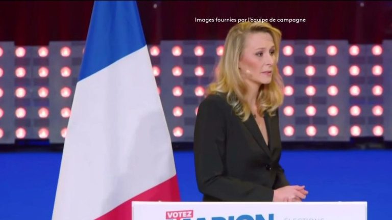 in Paris, Marion Maréchal launched the meeting of the Reconquête party in the presence of Éric Zemmour