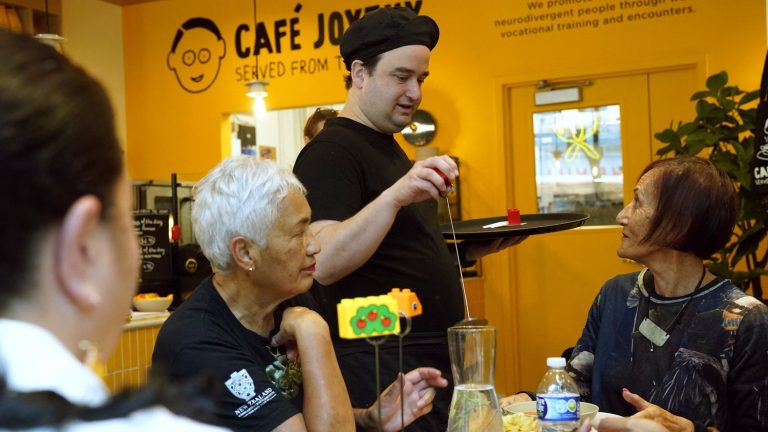 the Café Joyeux brand, which employs disabled people, opened in New York