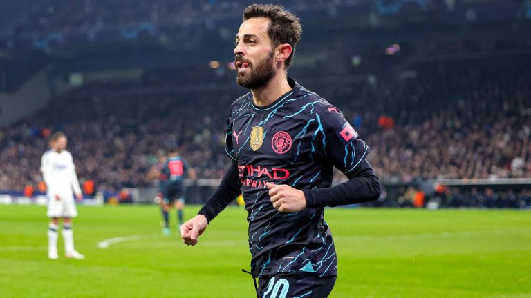 Bernardo Silva already opens the scoring for Manchester City against Real Madrid