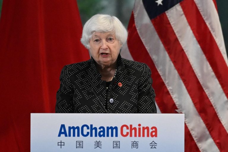 Chinese subsidies to industry, “a risk” for the global economy, says Yellen