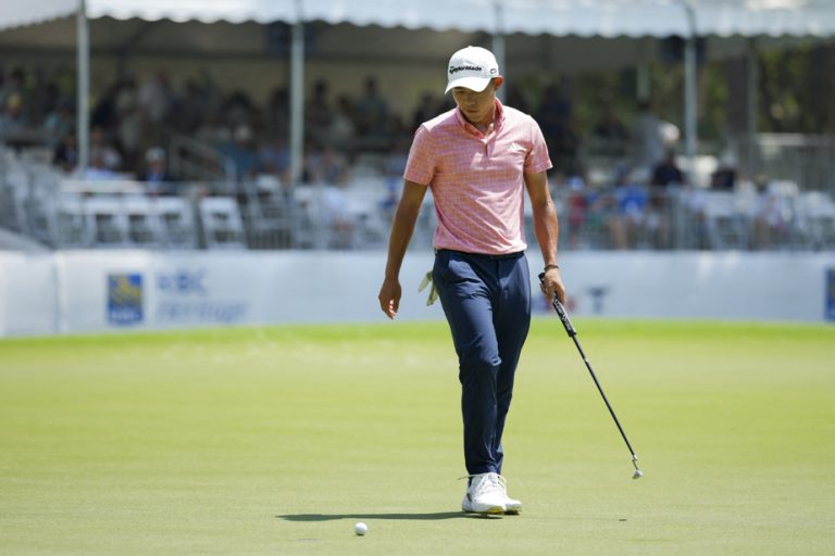 Collin Morikawa in four-way tie for lead at RBC Heritage