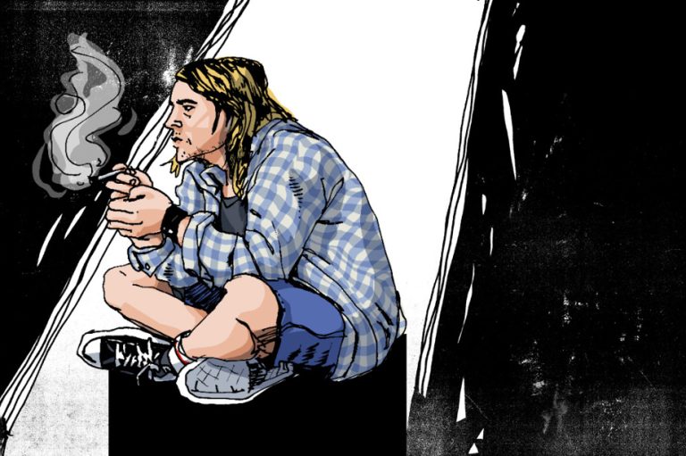 Comic report |  A cigarette with Cobain