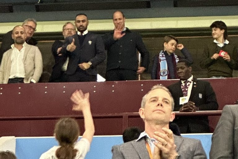 First appearance since Kate’s announcement |  Prince William seen at the stadium