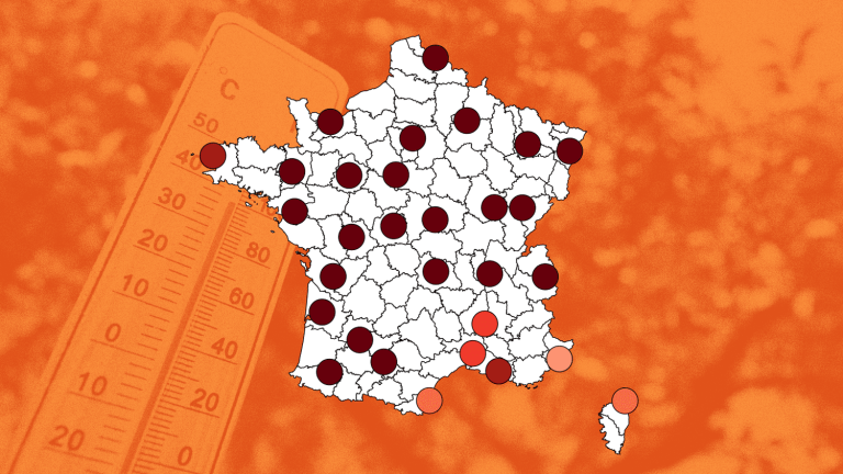 How much higher are temperatures on Saturday in France compared to the last century?