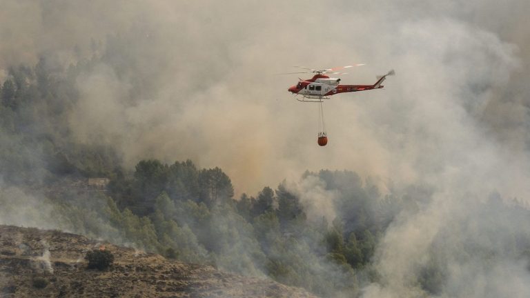 More than 500 hectares of vegetation burned in a fire in Spain after abnormally high temperatures