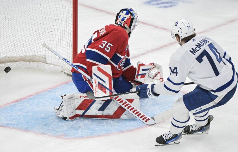 NHL: the Montreal Canadiens lose 4-2 to the Toronto Maple Leafs