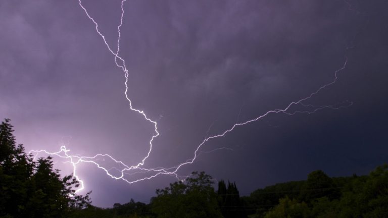 Nearly 25,000 lightning strikes streaked the French sky on Monday in just 6 hours