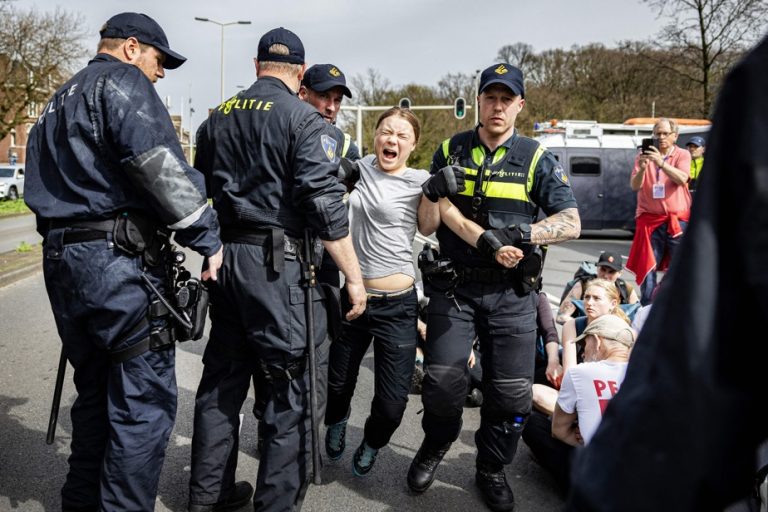 Netherlands |  Environmental activist Greta Thunberg arrested in protest in The Hague