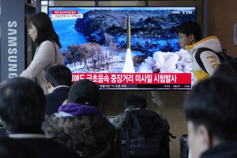 North Korea launches intermediate-range ballistic missile